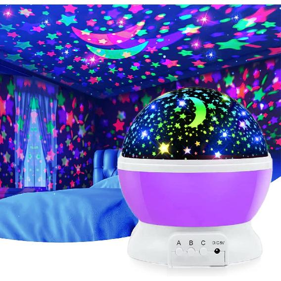 Star Projector Night Light for Kids, Birthday Fun Gifts for 1-4-6-14 Year Old Toy Gift for 3-9 Year Old Boys, Projection Lamp for Kids Bedroom, for
