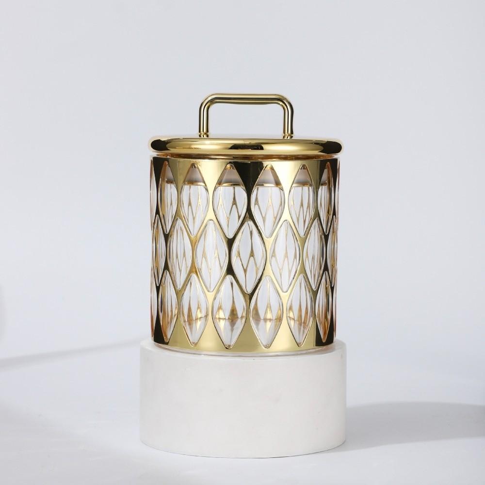 with Lid Sealed Jar Acrylic Airtight Container Decorative Jar Food Storage Jar  Home Decor