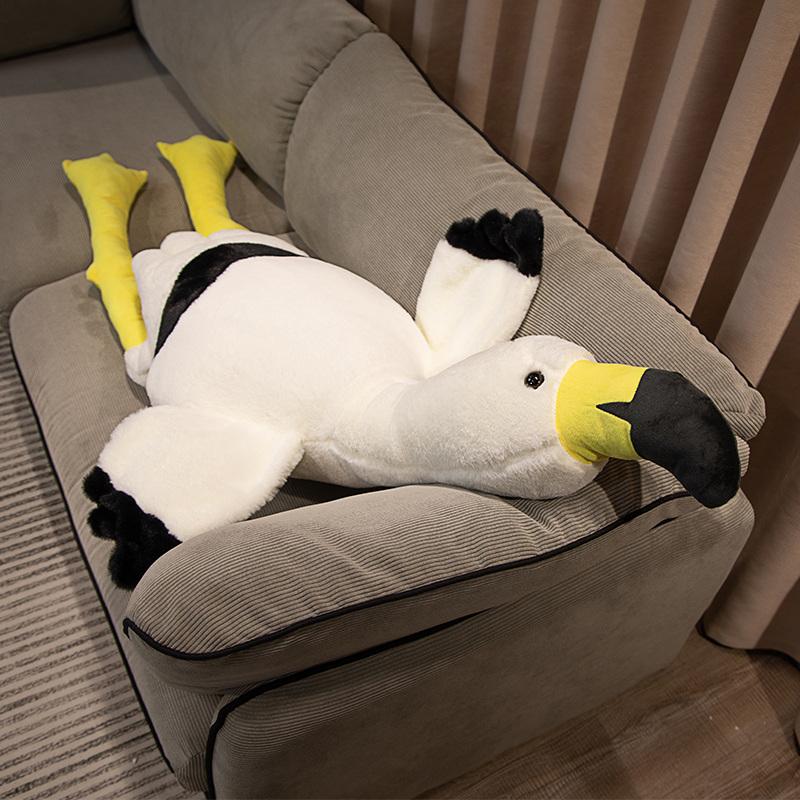 

Большие пушистые плюшевые игрушки фламинго, подушка для сна, милые мягкие игрушки, кукольная напольная подушка, детский подарок на день рождения 180cm белый