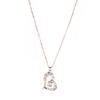 Heart-Shaped Rhinestone Necklace, Earrings, and Ring Set: European & American Fashion Jewelry