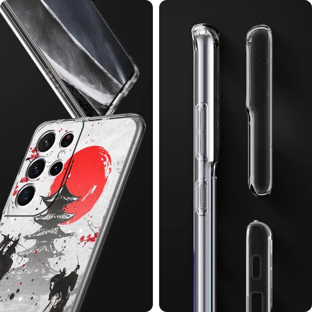 Japanese Bushido Samurai Clear Silicone Phone Case For Samsung Galaxy S23 S22 5G S20 Ultra S21 FE 5G S10E S9 S8 S10 Plus Cover