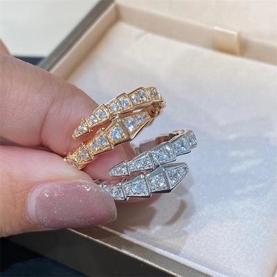 Aaa Cubic Snake Einstellbar Ringe Original Qualität Fashion Catwalk Ring Für Frauen Marke Schmuck Liebhaber Geschenke Z409