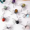 1 Stück Natürlicher Kristallkugel Spinnenornament Heimdekoration Kristallhandwerk Halloween Feiertagsgeschenk Partydekorationen Heilkristall