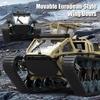 C8812/ C8812 MAX LED Light Full Scale Tracked Tank Simulation Model Toy RC Car Drift Remote Control Off-Road Vehicle for Kids
