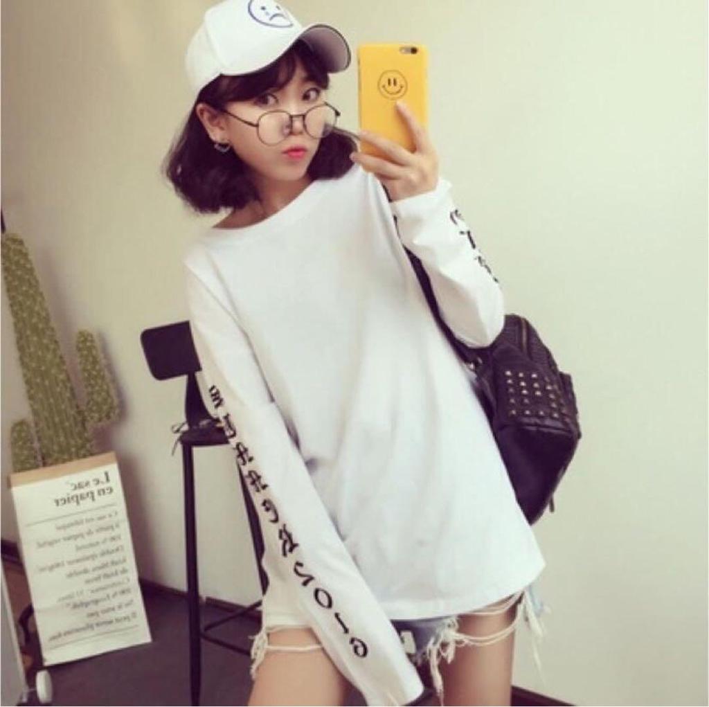 [GEBRAUCHT] Herren Langarm T-Shirt, Schwarz, Größe M, Tanz, Streetwear, Ulzzang, Koreanischer Stil