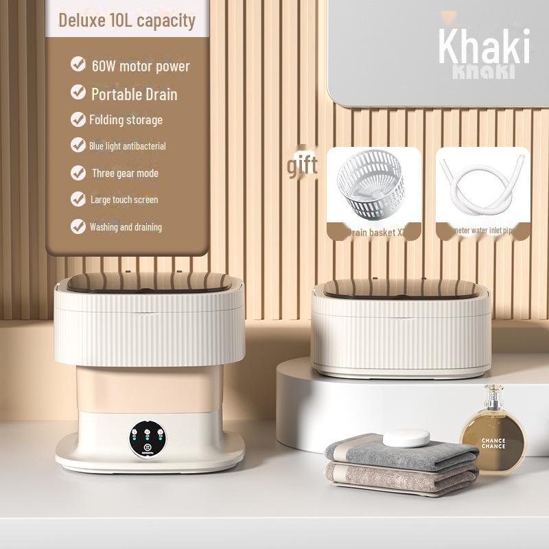 Portable Mini Washing Machine: Compact, Automatic Washer & Dryer for Dorms and Baby Clothes