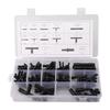 Kit Assortimento Connettori Sottovuoto 113 Pezzi Tubi Sottovuoto Automobilistici Connettori a T Giunti Tubo Spruzzatore Acqua Tubo di Collegamento Tergicristallo Auto