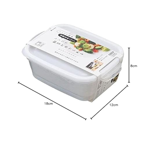 Inomata Chemical Co., Ltd. Microwave Cooker for Warm Vegetables, Clear White, 1.1L Capacity