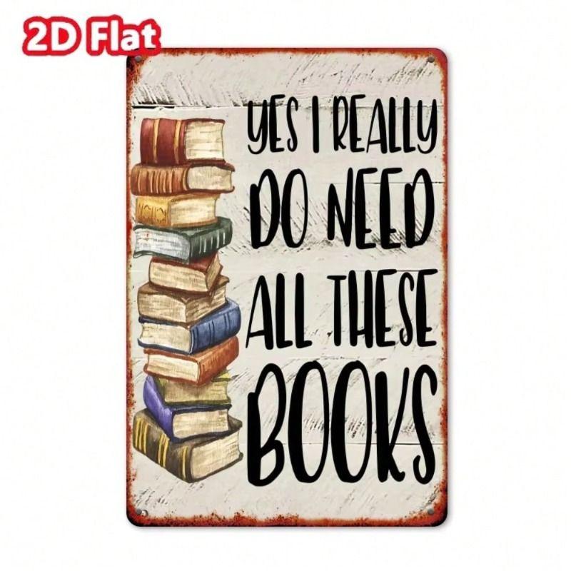 1 Piece Retro Metal Tin Sign Decorative Painting 8x12 Inch Office Living Room Patio Wall Decor