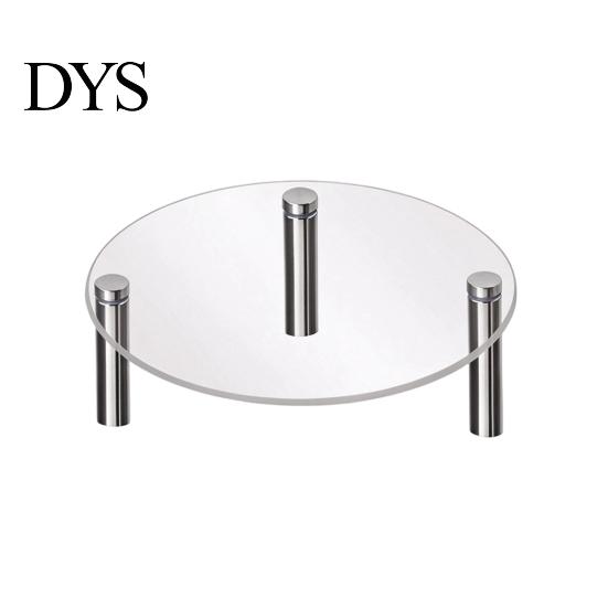 Decorative Dessert Table Organizer Acrylic Cake Stand, Multi-Tier Food Display Clear Cupcake Holder, Risers for Figurines Adjustable Metal Support
