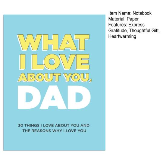 30 Things What I Love About You And The Reasons Why I Love You Fill-in-the-Blank Gift Book Anniversary Gifts for Mom Dad