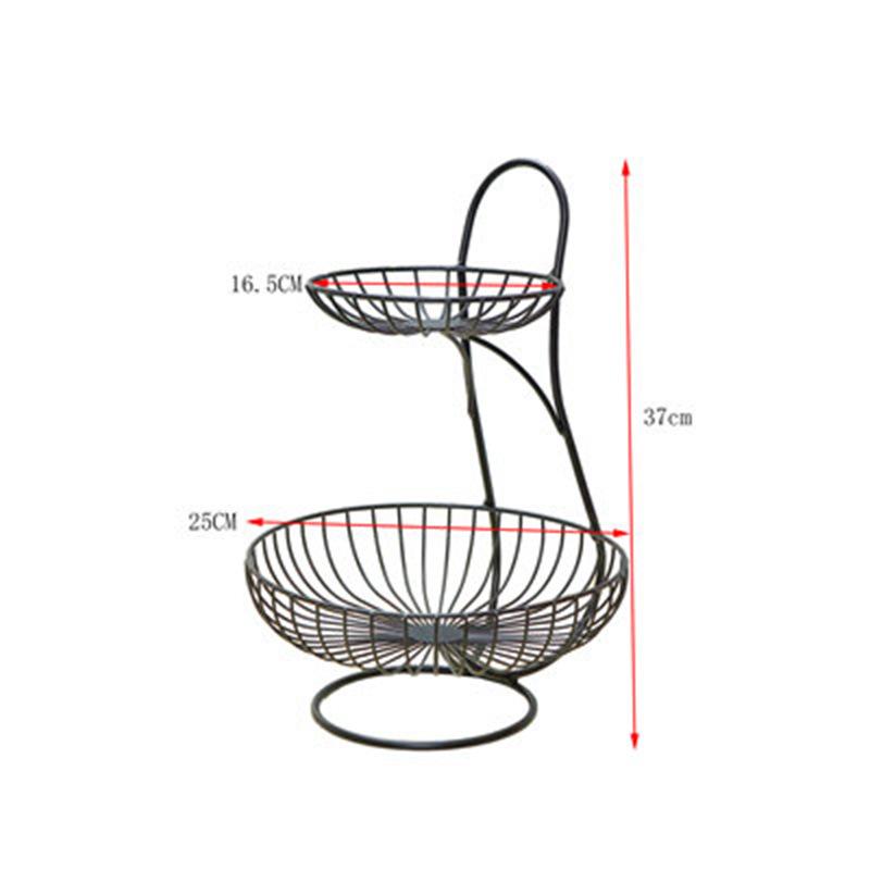 

Fruit Platter Basket Creative Multi-Layered European Modern Living Room Coffee Table Simple Snacks Three-Layer Rack