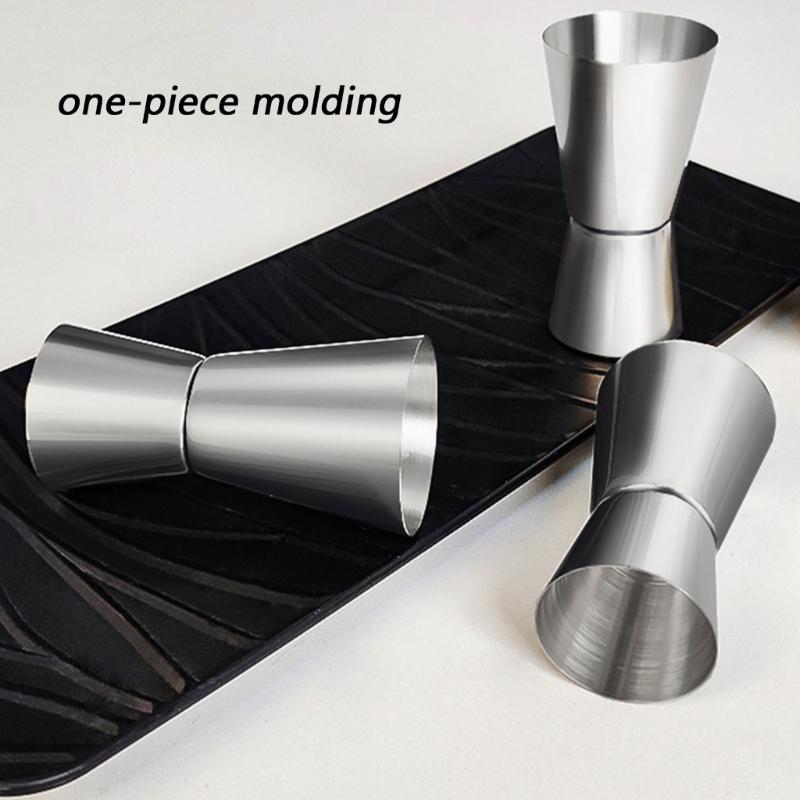 Twin Head Unchanging Steel Measuring Cup For Cocktails Baking 15ml 20ml 30ml 40ml Stable serving collection Equipment