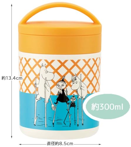 Skater Antibacterial Insulated Soup Jar/Pot, 300ml, Moomin Colorful Design, LJFC3AG-A