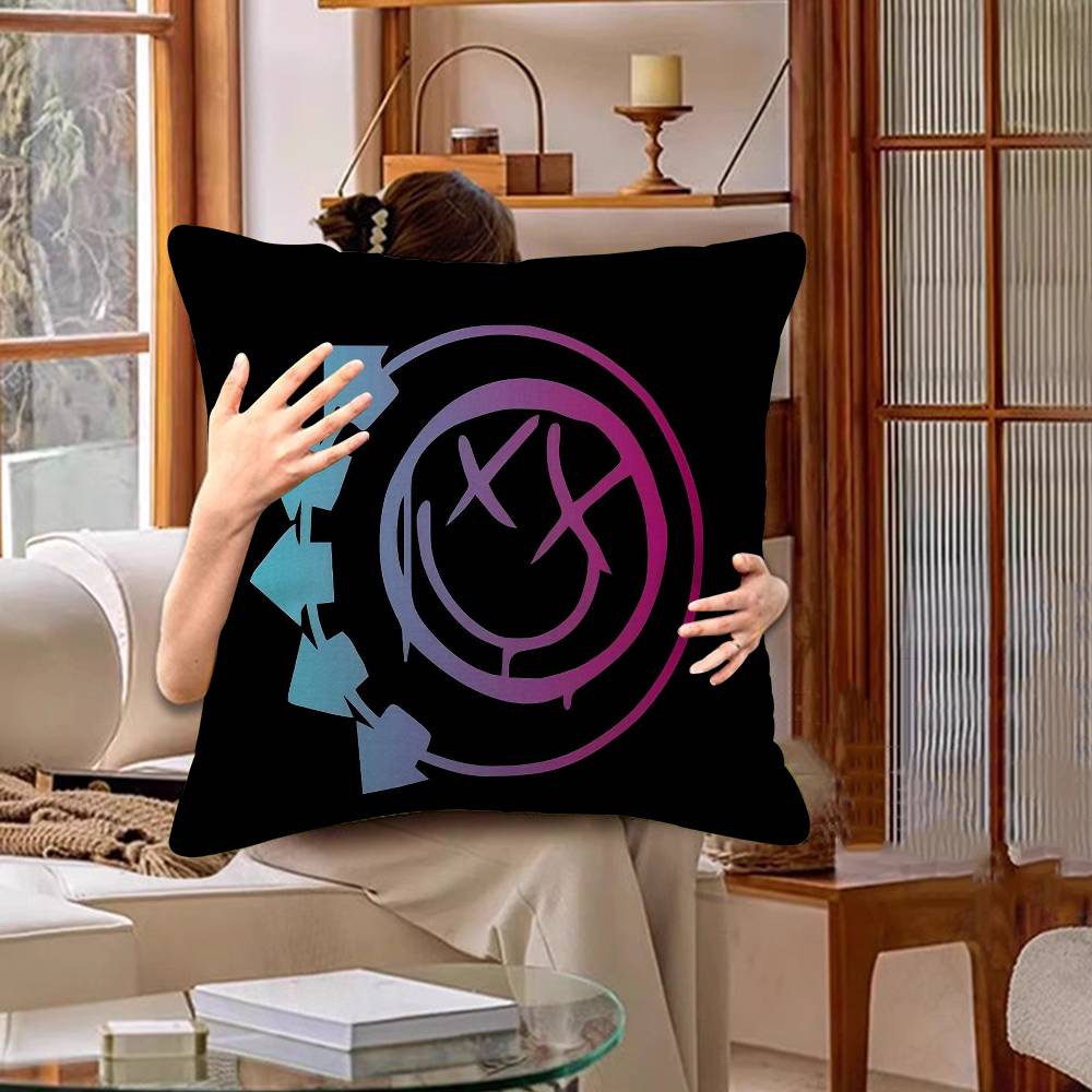 1PC Famous Punk Band BLINK-182 Cushion Cover Car Throw Pillow Case For Sofa Car Christmas Gift 40x40cm 45x45cm