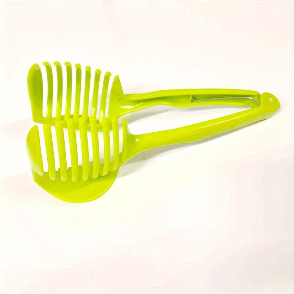 1pcTomato Slicer Tool, Lemon Cutter Tool, Lemon Slicer Holder, Tomato Slicer Holder,Round Fruit Tongs, Egg Slicer Cutting Holder, Kitchen Tools