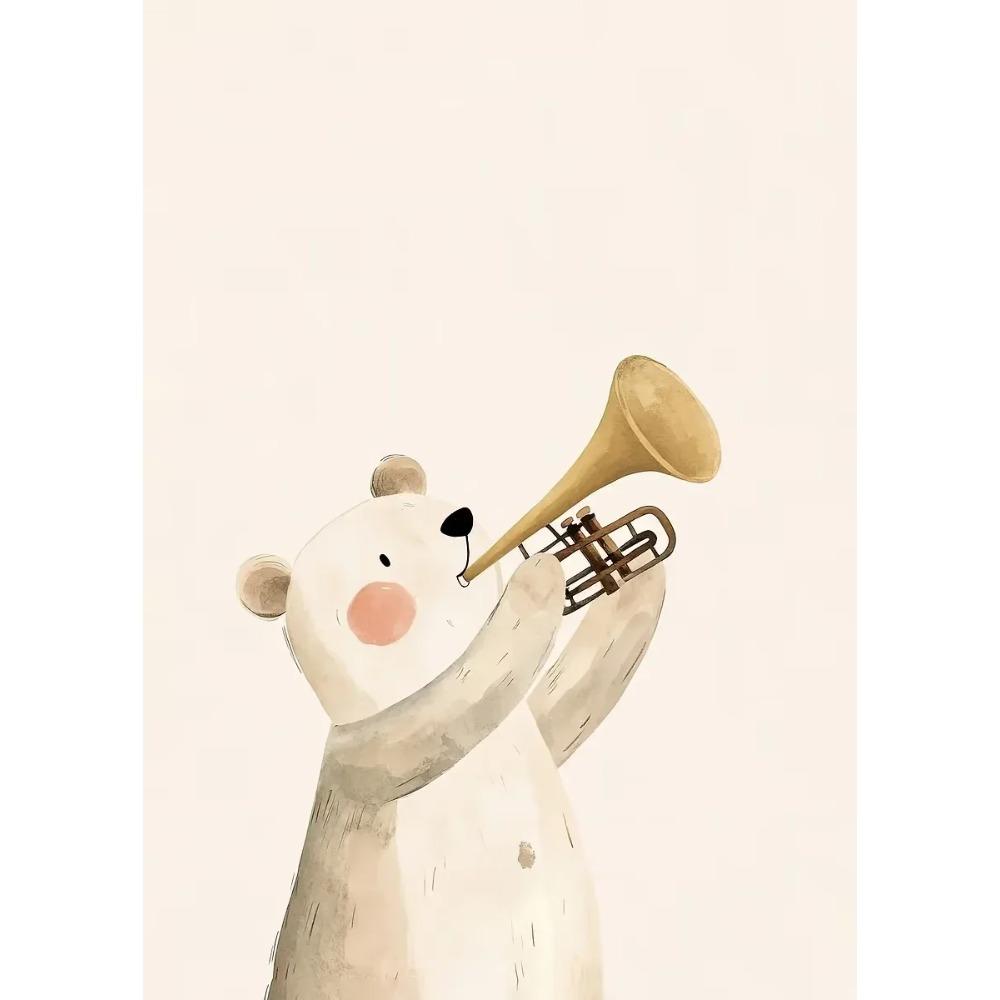 Smiling Animals Watercolor Posters Cute Tiger Giraffe Birthday Party Prints Canvas Wall Pictures Home Kid's Room Dec