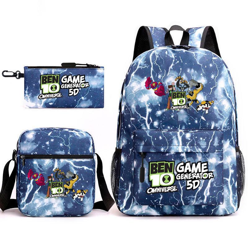 Hacker Junior Trend Starry Sky School Bag Three-piece Set