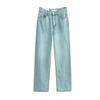 And Winter New Arrival European and American Beauty Bloggers Ins Style Easiest for Match High Waist Wide Leg Pants Loose Straight-leg Mop Denim Female