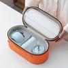 Portable Ceramic Kung Fu Tea Set: Teapot with Handle and Four Cups for Travel and Business Gifting
