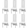 Day and Night - Day and Night Dining Chairs 6 Pcs White Synthetic Leather
