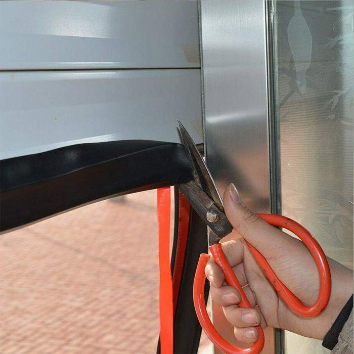 Bande joint pour porte de garage - AIMOONSA - 2,5 m - Caoutchouc résistant - Étanche - Anti-rongeurs