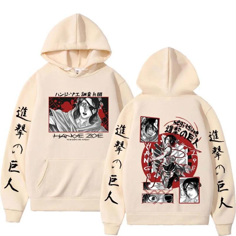 Attack on Titan Anime Hooded Hange Zoe Shingeki Graphic Plus Long Sleeve Sweatshirts Women Casual Harajuku Pullovers Sudaderas