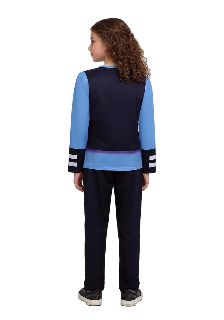 Judy Hopps Zootopia Rabbit Police Officer Costume Pajamas for Girls