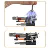 Professional Magnetic Screwdriver Bit Holder 3 Hole Design Nonslip Rubber Grip Lightweight 12g For Electric/Manual Tool