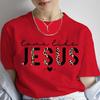 Christian Tee Shirt Femme Love Like Jesus Shirt for Women Jesus Leopard Print Design Unisex Shirt Short Sleeve Clothes for Women