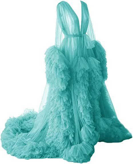 Vestido de noite decote em V malha fina vestido de maternidade saia longa roupa para foto em estúdio roupão matinal sexy mulher