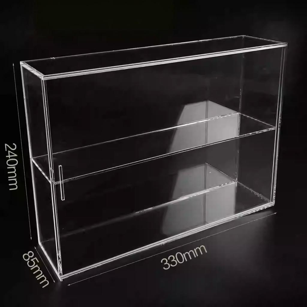 Acrylic Display Case,Display Cabinet for Mini Figures,Clear Desktop Storage Box Cabinet Organizer for Toys,Collections and Stone