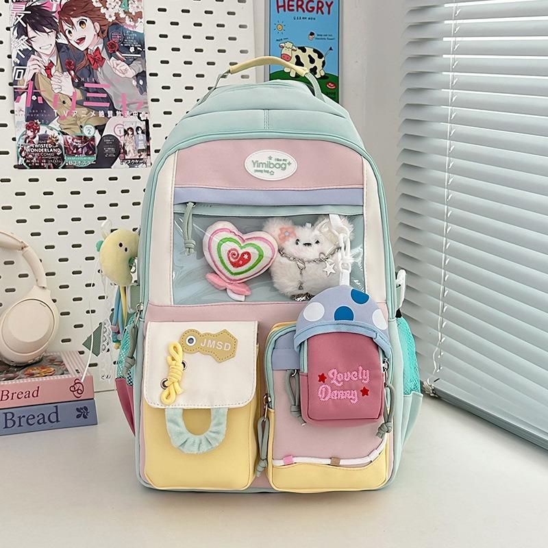 High-value Versatile Large-capacity Schoolbag Female Cute Backpack Junior High School Girl High School Student Backpack