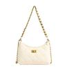 Solid color trend bag women's new diamond chain bag fashion temperament texture shoulder messenger bag armpit