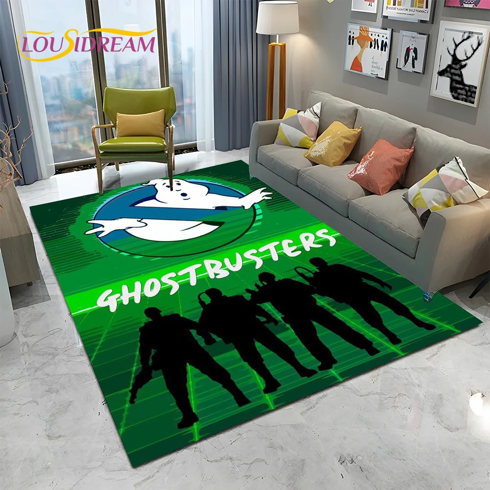 Horrorfilm G-Ghostbusters Cartoon Teppich für Zuhause Wohnzimmer Schlafzimmer Sofa Fußmatte Dekor, Kinder Teppich rutschfeste Bodenmatte