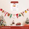 Christmas Tree Hanging Ornaments & Festive Decorations with Atmosphere Lights & Pull Flowers