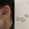 Simple Design Gold Clip Earrings for Women Non-Piercing Puck Rock Fake Cartilage Ear Cuff Trendy Jewerly