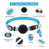 Pet Collar Adjustable Cats Collar with Reflective-Stripe & Tracker-Protector Dogs Nylon Breakaway Collar Pet Supplies
