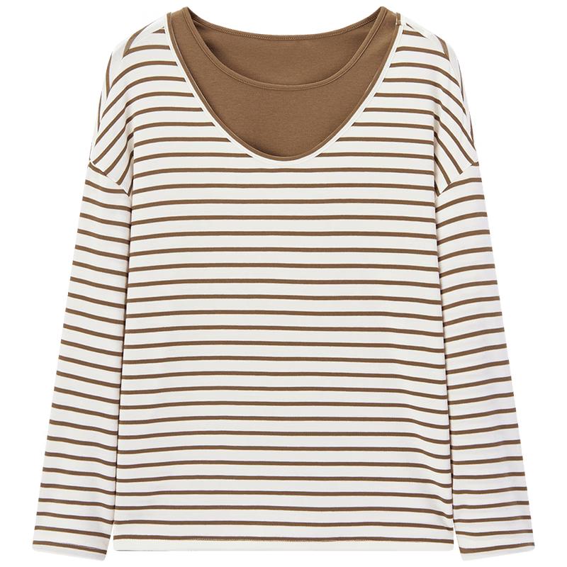 EICHITOO Women s Classic Striped Knit Top S