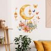 Pegatinas decorativas para pared con diseño de castillo lunar en Oriente Medio para dormitorio, sala de estar, estudio o cualquier otra estancia.