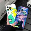 S-Splatoons Game Soft Phone Case for iPhone 16 16E 17 Air 15 Pro Max 14 Plus 13 Mini 11 12 7 Black Cover Back Shell