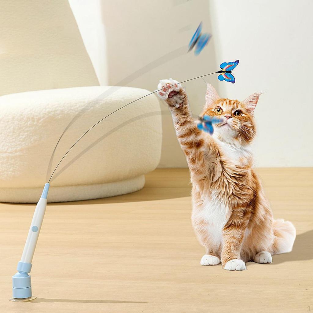 Cat Teaser Toy Automatic Rotating Butterfly Exercise Flying Gift Funny Electric Puzzle