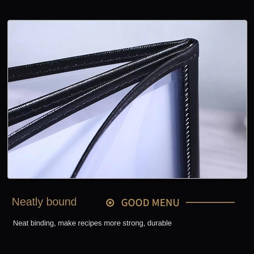 Transparent Menu Cover Foldable a4 Document Holder Waterproof Menu Paper Holder  DIY Menu Making