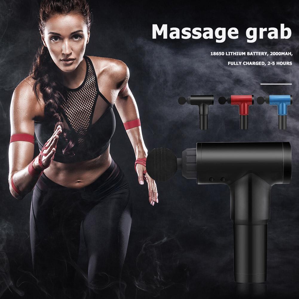 Muscle Gun Cordless Rechargeable Deep Tissue Body With 4 Massage Head Aftercare Massagers
