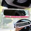 HIGHAWK Mirror Rear View Mirror Rearview Mirror Artificial Diamond Women's Glitter Type Car Room Mirror Decoration Car Interior Accessories (Ligh