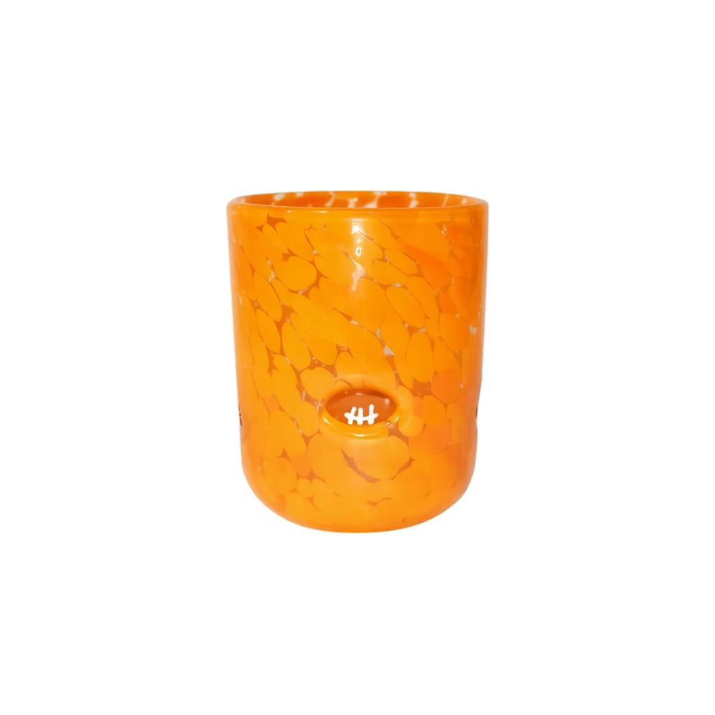 Embossed Colored Dot Pattern Glass Cup for Home Kitchen Decorative Drinkware