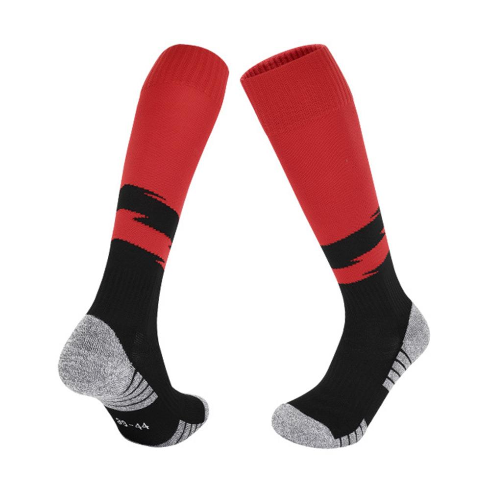 

PORFIN 664 Summer Professional Sports Socks Non Slip Long Tube Breathable Soccer Socks, Size L A