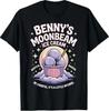 Vintage Moonbeam Ice Cream, Retro Lover Design T-Shirt