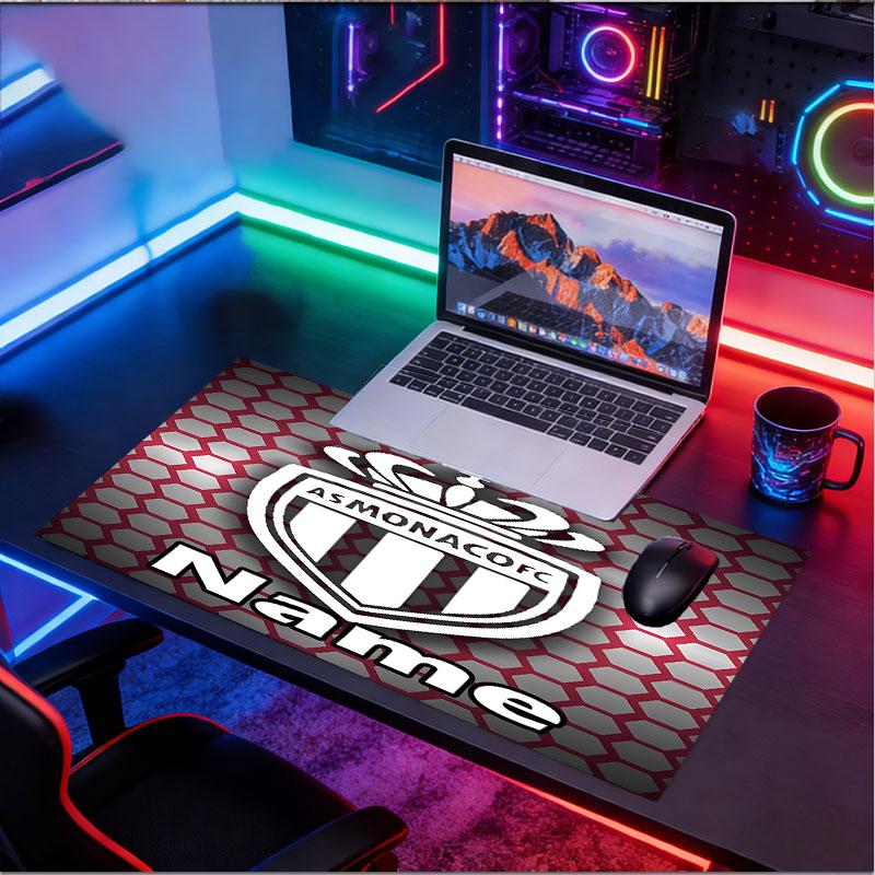Custom Name Personalized AS Monaco Pattern Mousepad, Laptop PC Desk Mat, Decorative Desk Mat for Home Keyboard Pad Gift