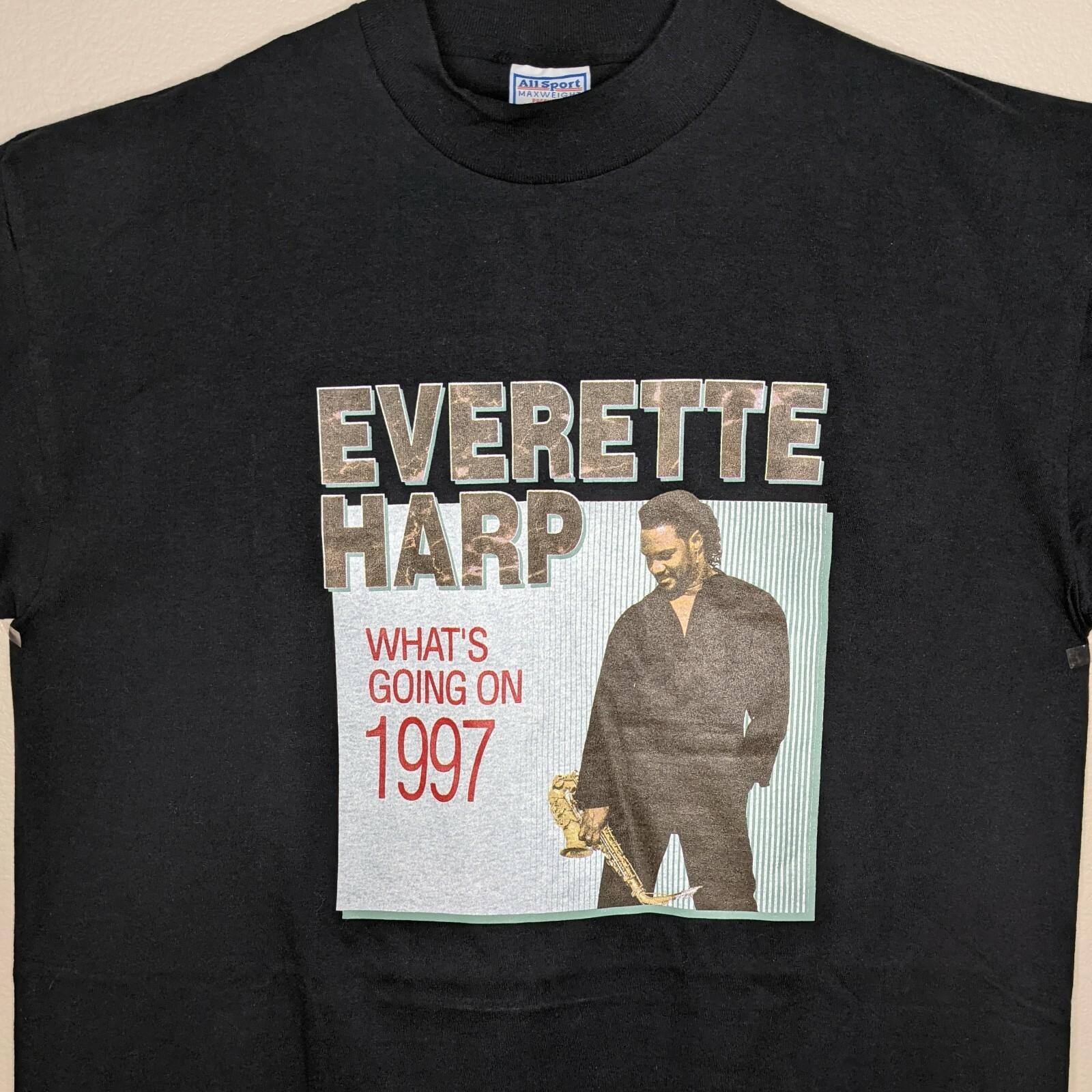 Vintage Everette Harp XL Shirt What s Going On 1997 Single Stitch Jazz Saxophone Unisex T-Shirt XXL
